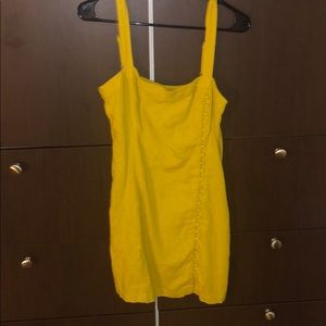 Forever21 mustard yellow mini dress